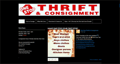 Desktop Screenshot of onestopthriftconsignment.com