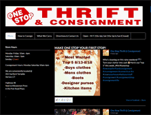 Tablet Screenshot of onestopthriftconsignment.com
